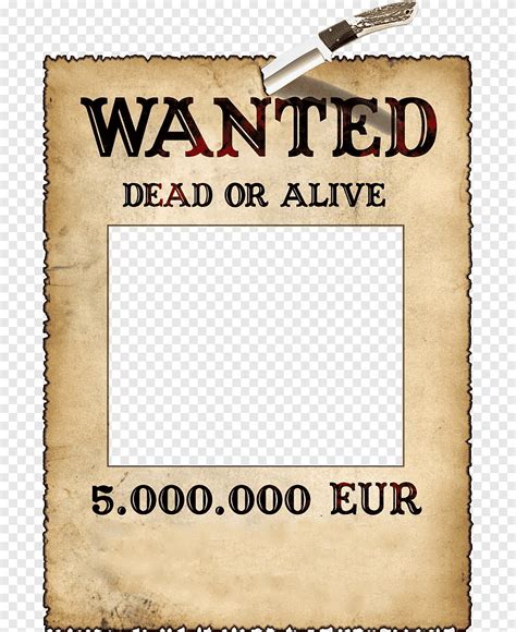 One Piece Wanted Poster Template