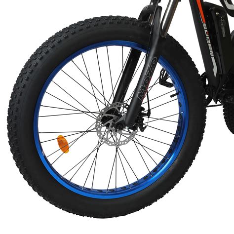 Rocket Fat Tire Beach Snow Electric Bike Blue Ecotric Bikes