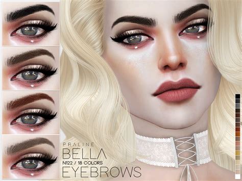 Pralinesims Eyebrows In 18 Colors All Emily Cc Finds