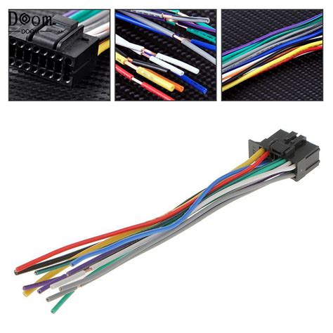 【ready Stock】 New Wire Harness For Car Stereo Cd Player Plug 16 Pin