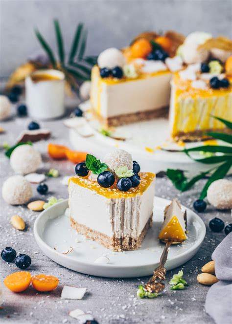 Raw Coconut Cheesecake Vegan Raffaello Cake Bianca Zapatka Recipes