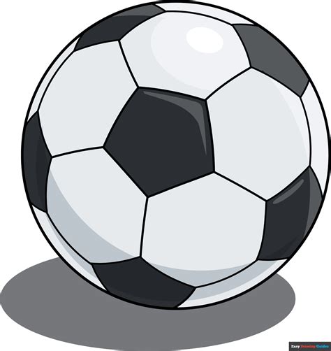How To Draw A Soccer Ball Easy Drawing Guides