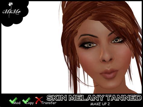 Second Life Marketplace Skin Melany Tanned Make Up 2 With Cleavage And Non Cleavage Option