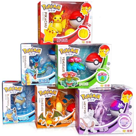 Genuine Pokemon Toy Set Toy Pocket Monster Pikachu Charmander Mewtwo