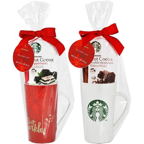 Starbucks Tall Mug With Hot Cocoa Holiday T Set 2 Piece