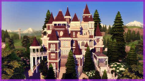 Fairytale Castle 🏰 The Sims 4 Realm Of Magic Speed Build Part 2 Youtube