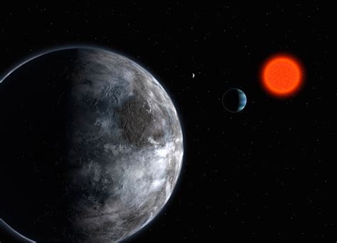 The Planetary System In Gliese 581 Artists Impression Exoplanet
