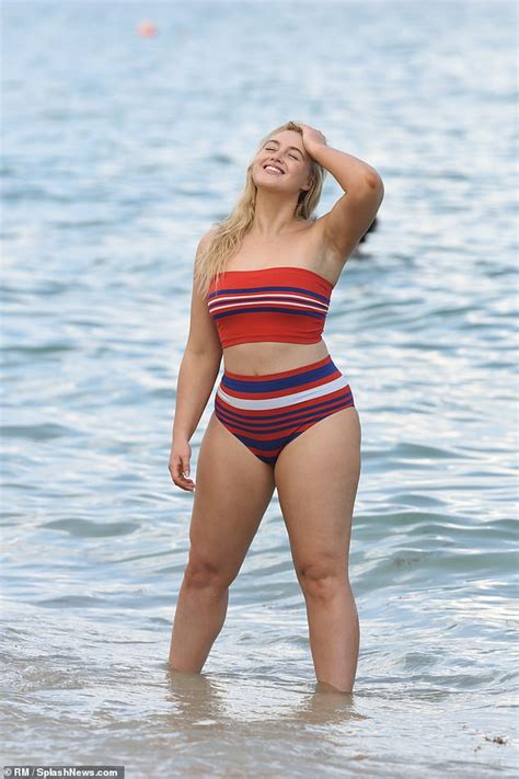 iskra lawrence shows off phenomenal curves in bright bikinis daily mail online