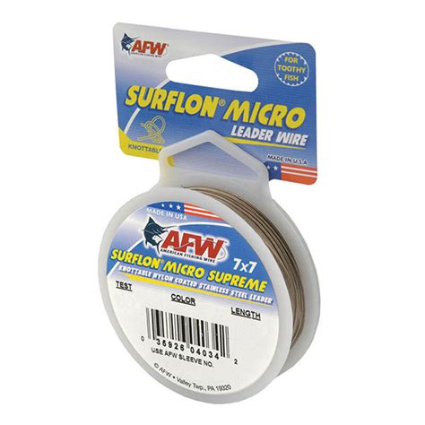 American Fishing Wire Surflon Micro Supreme Knottable Nylon Coated