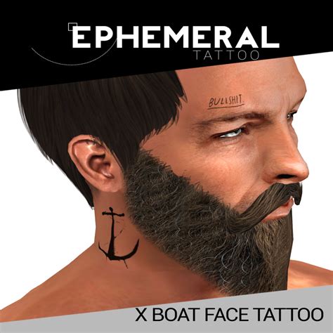 If you are more daring (or more skilled), get out your pencils, liquid and gel eyeliners, and eye shadows to recreate zebra and cow prints, which, be warned, require a dose of patience and meticulousness. EPHEMERAL - BOAT FACE TATTOO - THIRD LIFE