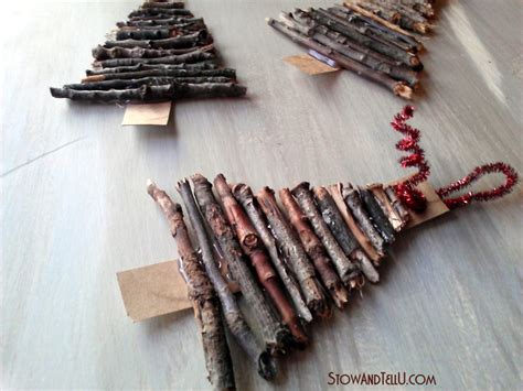 Rustic Twig Christmas Tree Ornaments