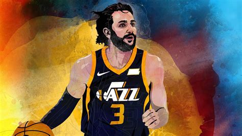 Download Utah Jazz Ricky Rubio Artwork Wallpaper