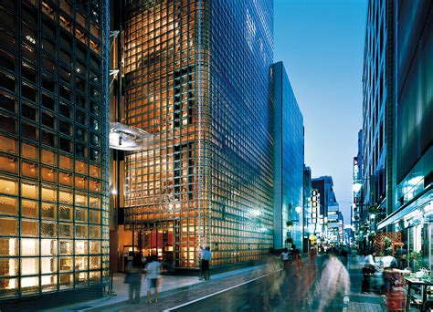 Entité À La Méditation Graphique Renzo Piano Hermes Tokyo Sombre