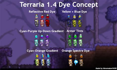 Weapons And Equip Dye Upgrade Suggestion For Update 14 Terraria Community Forums