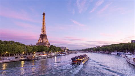 4k Eiffel Tower And Seine River Day To Night Sunset Emerics Timelapse