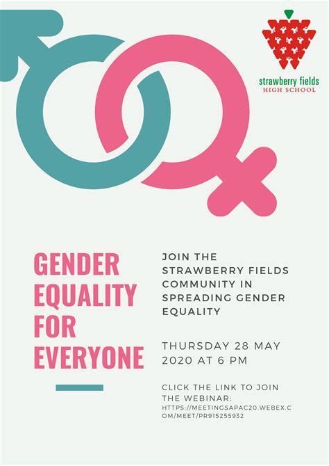 Gender Equality For Everyone Strawberry Fields High School