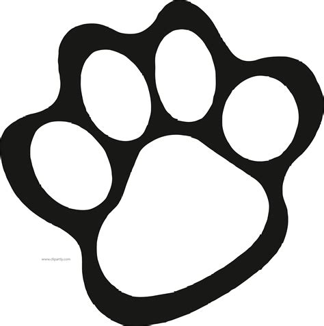 Clip Art Paw Openclipart Free Content Vector Graphics Paw Print White
