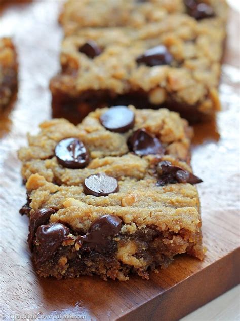 Chocolate Chip Peanut Butter Bars Chocolate Covered Katie