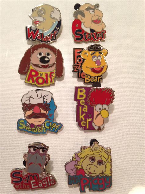 8 Disney Muppets Name Pins Disney Pins Sets Disney Pins Muppets Names