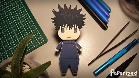 Jujutsu Kaisen Megumi Fushiguro Papercraft Paperized Crafts