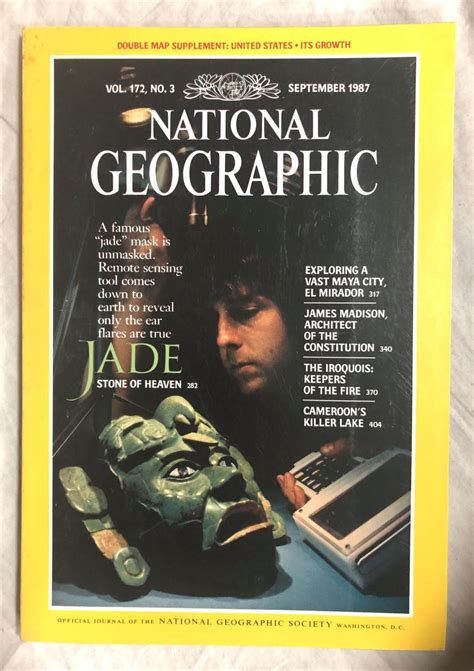 National Geographic September 1987 Vol 172 Nº 3 Double Map