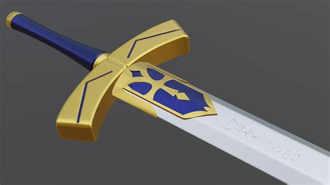 Fate Zero Sword Model Turbosquid 1659655