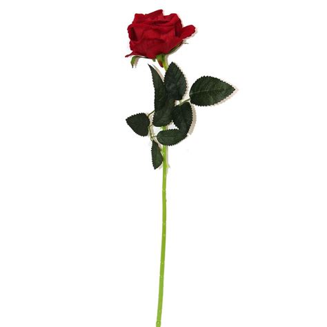 21 Single Rose Silk Flower Stem Lo Florist Supplies