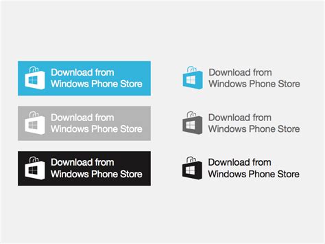 Windows Phone Store Badges Sketch Resource Sketch Ui Kits Download