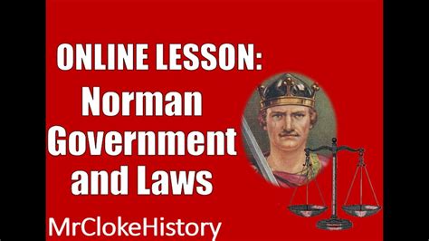 Gcse History Saxons And Normans Norman Government And Laws Youtube