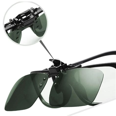 keeptaxisalive anti uva uvb night vision clip on sunglasses