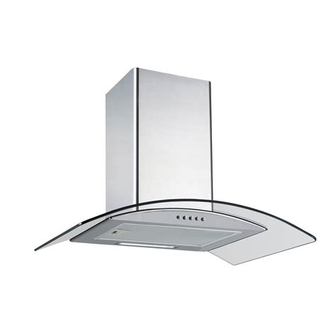 Electriq 60cm Curved Glass Chimney Hood Stainless Steel Electriq