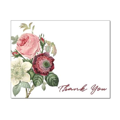 Thanks card happy birthday wishes stickers diy and crafts thankful holiday cards party pictures. Vintage Bouquet Thank You Cards| The Image Shop