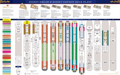 Disney Cruise Line Deck Plan For The Dream And Fantasy Cruise Ship