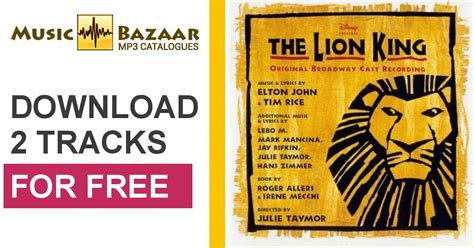 The Lion King Original Broadway Cast Recording Original Soundtrack