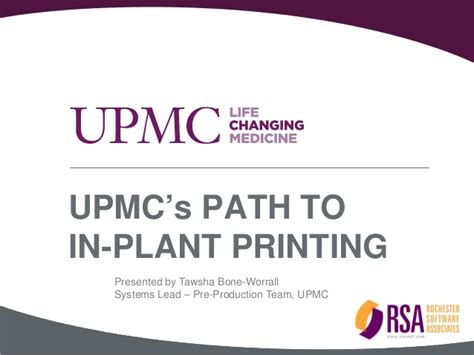 Upmcs Path To In Plant Printing Upmcs Web To Print Provides Rx For