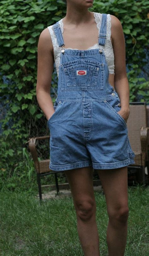 90s Denim Bib Overall Shorts Shortalls I Think I Used To Have These