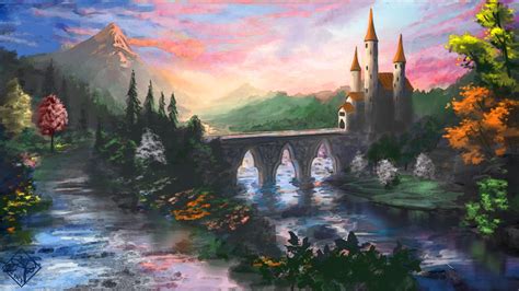 Fairytale Castle Wallpaper