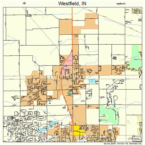 Westfield Indiana Street Map 1882700