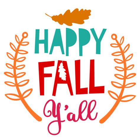 Happy Fall Yall Autumn Free Svg File Svg Heart