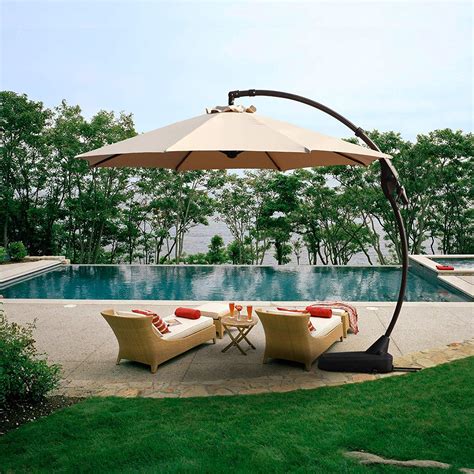 Product title 7 pieces patio furniture dining set, rattan dining t. The Best Offset Patio Umbrellas in 2020 - A Comparison ...