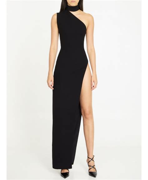 Monot Dresses Women Asymmetrical Long Dress Black Monot Pf23876 Black Leam Luxury Shopping