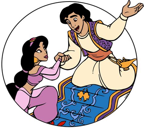 Aladdin And Jasmine Clip Art 2 Disney Clip Art Galore