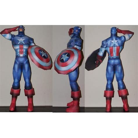 Marvel Universe Captain America Papercraft Shopee Philippines