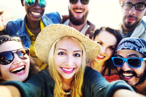Diverse People Beach Summer Friends Fun Selfie Concept Stock Image Image Of Adult Enjoying