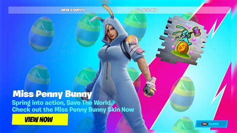 How To Get Miss Penny Bunny Skin Bundle Now In Fortnite Chapter 4 Season 2 Free Easter Rewards