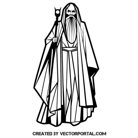 Wizard Silhouetteai Royalty Free Stock Svg Vector And Clip Art