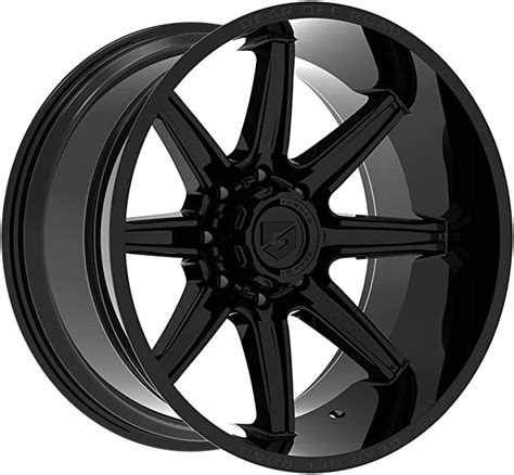 Gear 765b 18x9 8x65 18mm Gloss Black Wheel Rim 18 Inch