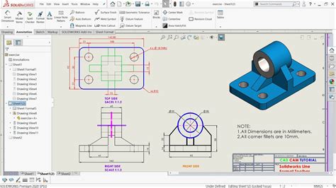 How To Customize Color Thickness In Solidworks Drawing With The Line