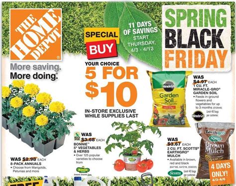 What Stores Are Participating In Spring Black Friday - Home Depot Spring Black Friday Sale!