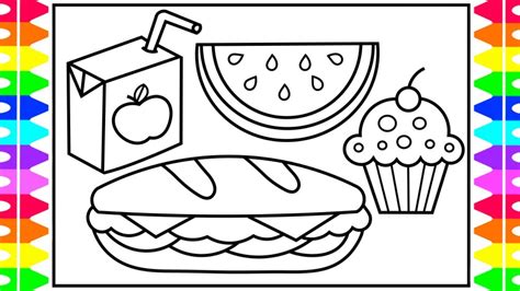 Easy Drawing Ideas For Kids Food